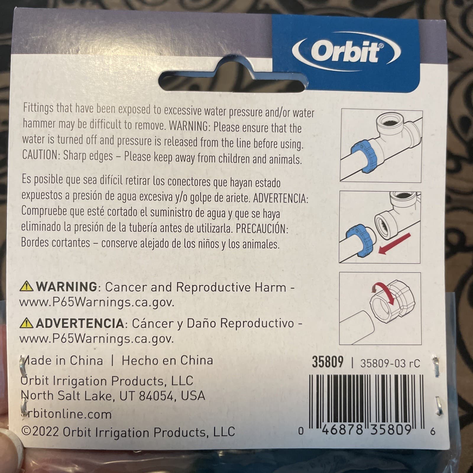 Orbit PVC-Lock Release Tools & Pipe Bevel Set Brand New 35809 4
