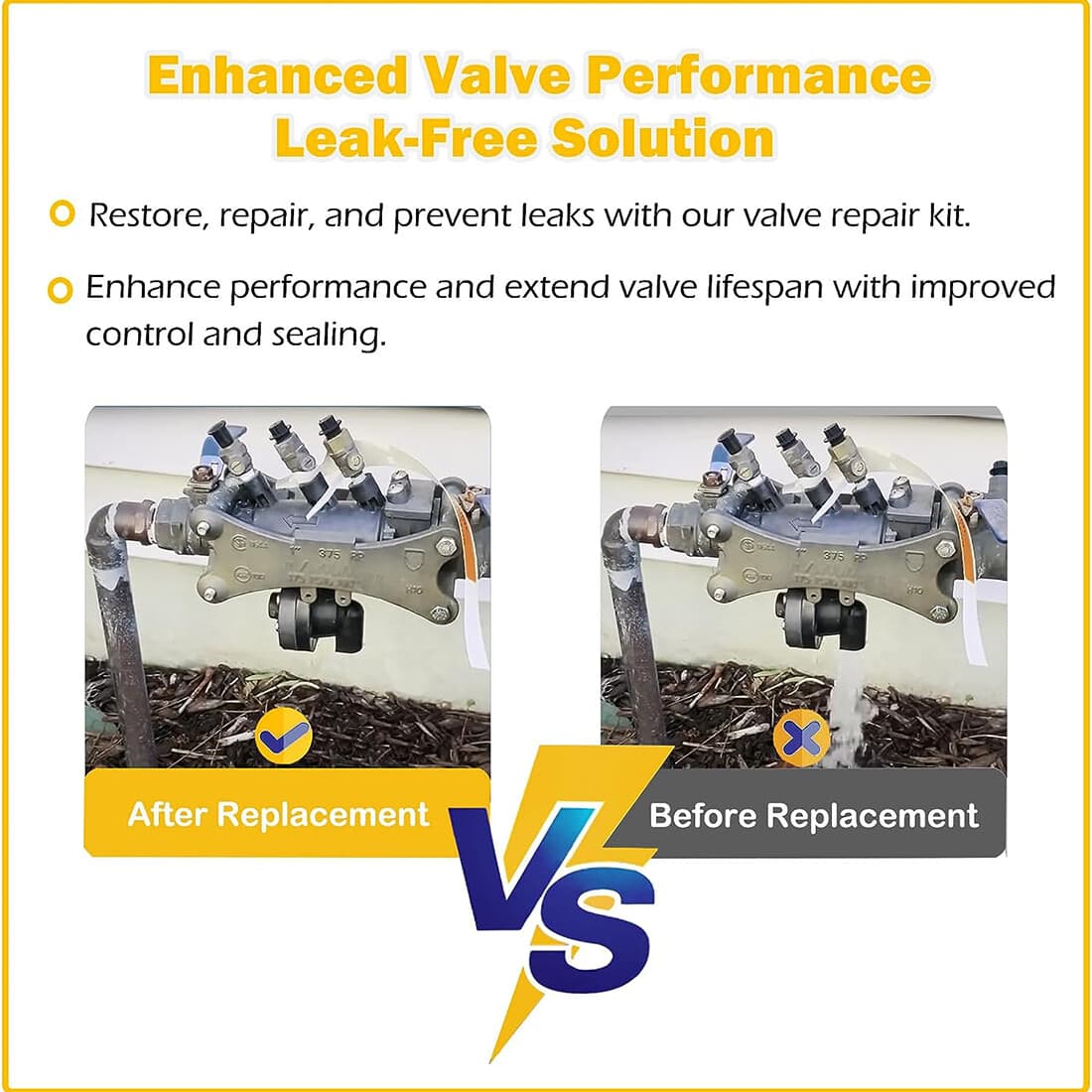 RK34-375 Complete Check Valve Repair Kit for Wilkins 1/2"-3/4" 375 375XL 375ST 5