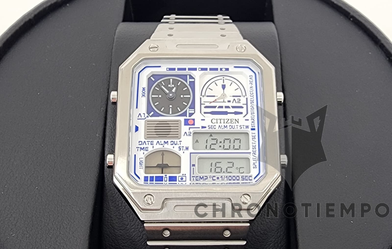 Citizen Star Wars R2-D2 Droid Ana-Digi Quartz Stainless Steel Silver Watch R2D2 4