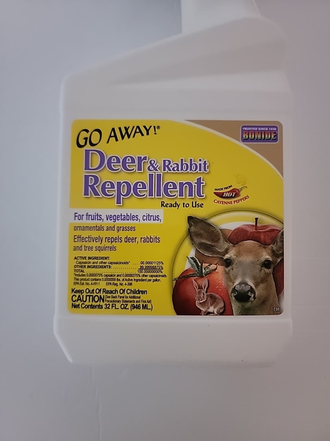 Bonide Go Away Deer & Rabbit Repellent Ready To Use Spray Bottle New 32 Oz 2