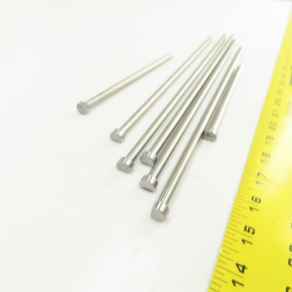 PCS DNP21T Tangent D-Head Ejector Pin Nitrided 5/16" Dia. Misc. Lengths Lot Of 7