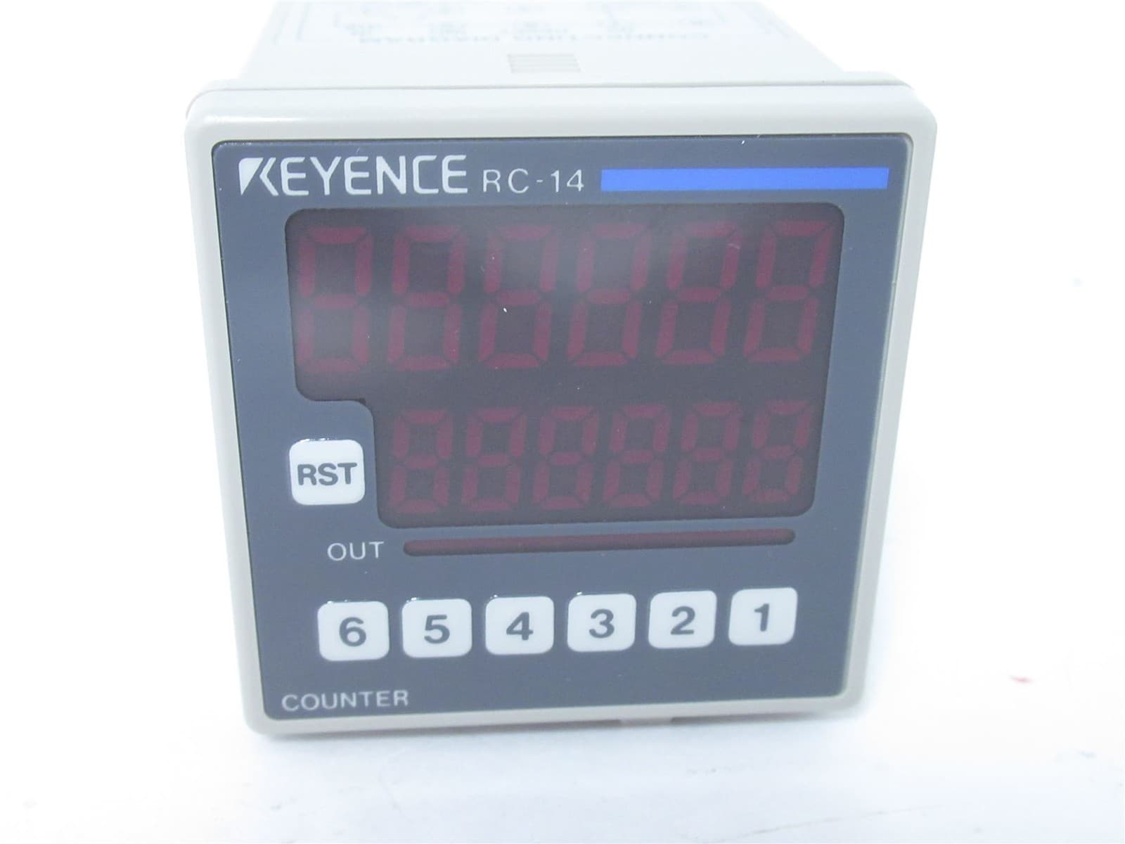 237965 New-No Box; KEYENCE RC-14 Electric Preset Counter; 12-24VDC; 100mA 3