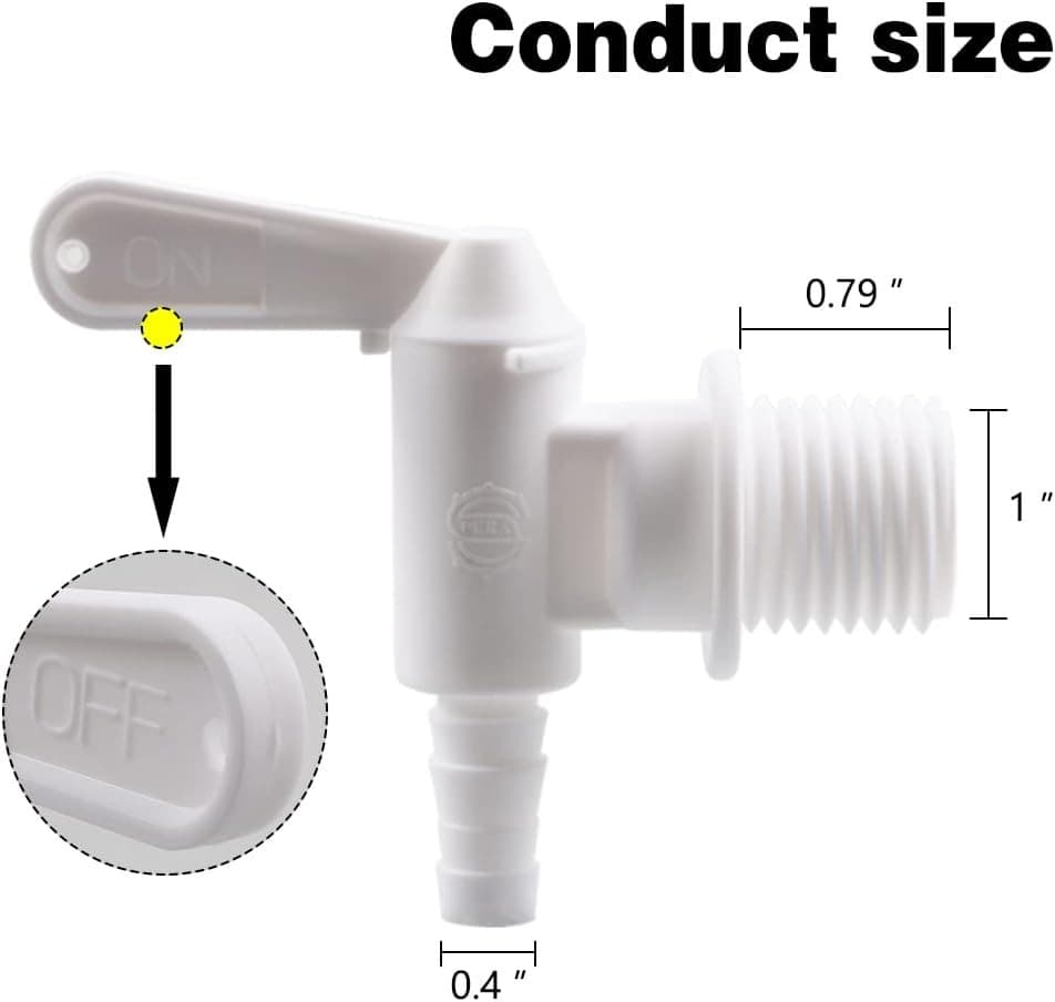 2 PACK Bottling Bucket Plastic Spigot, Replacement Spigot for Beer or White2  2