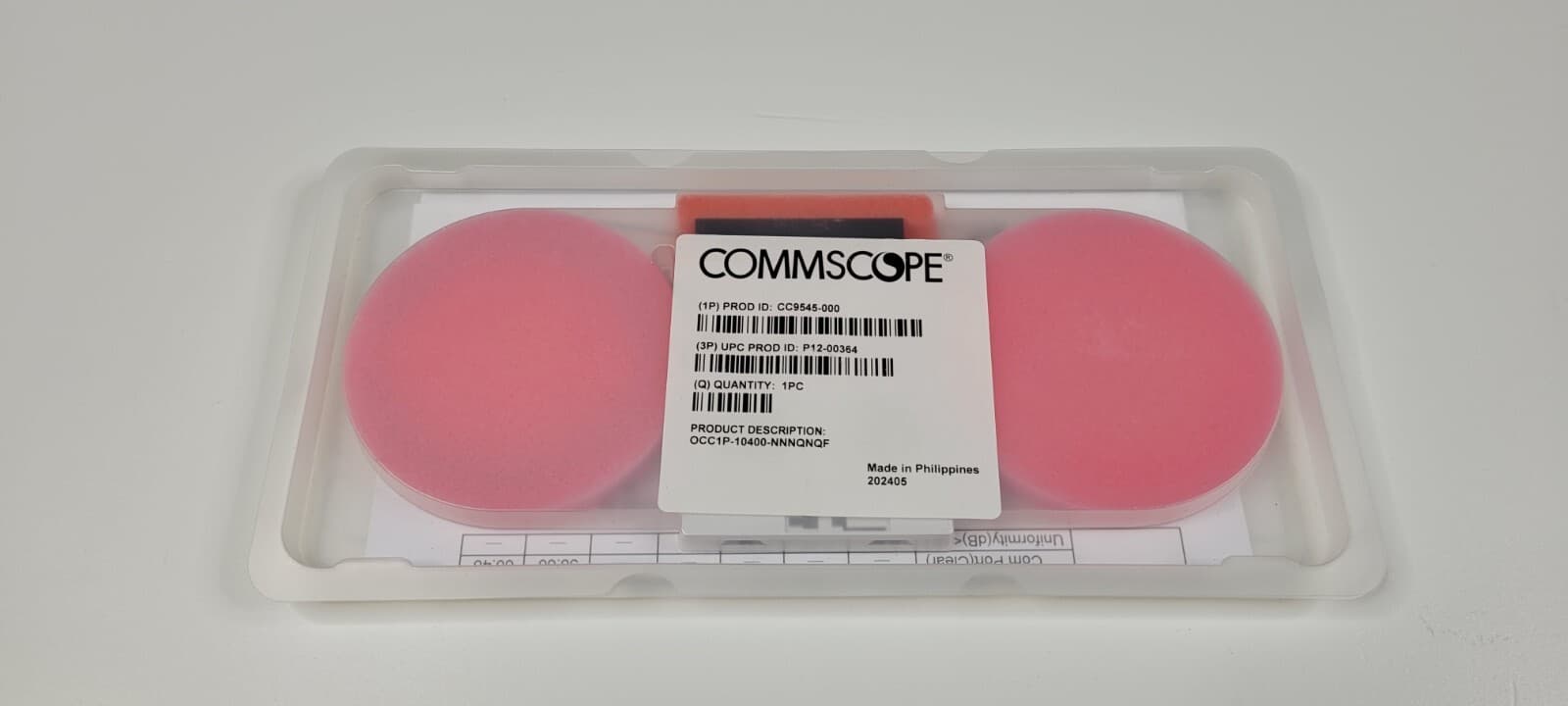 Commscope 1x4 Fiber optic Splitter CC9545-000 OCC1P-10400-NNNQNQF NEW