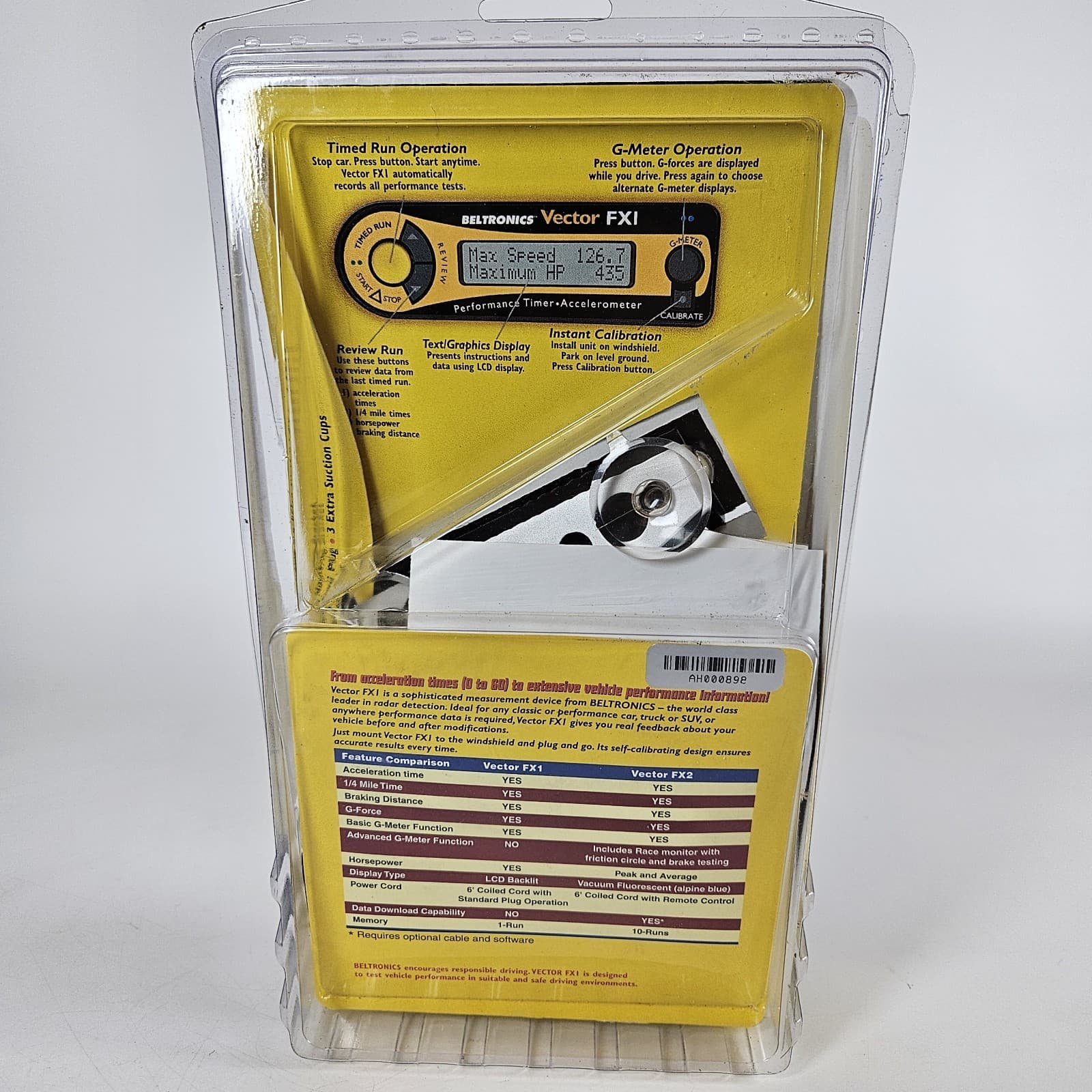 Beltronics Vector FX1 Performance Timer Accelerometer Open Box 6