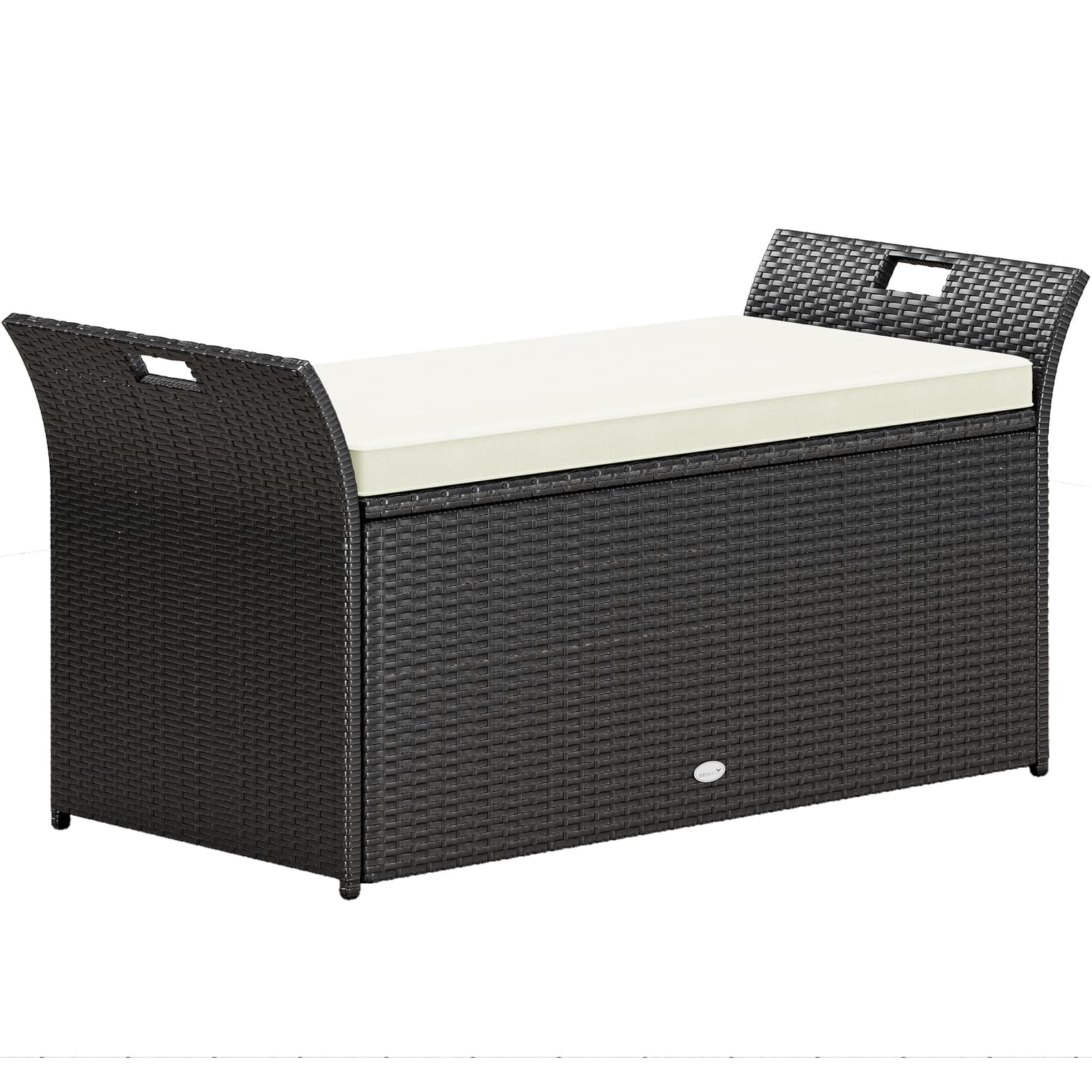 Beuloke Patio Furniture Outdoor Storage Bench Deck Box Rattan Style Deck Box 2