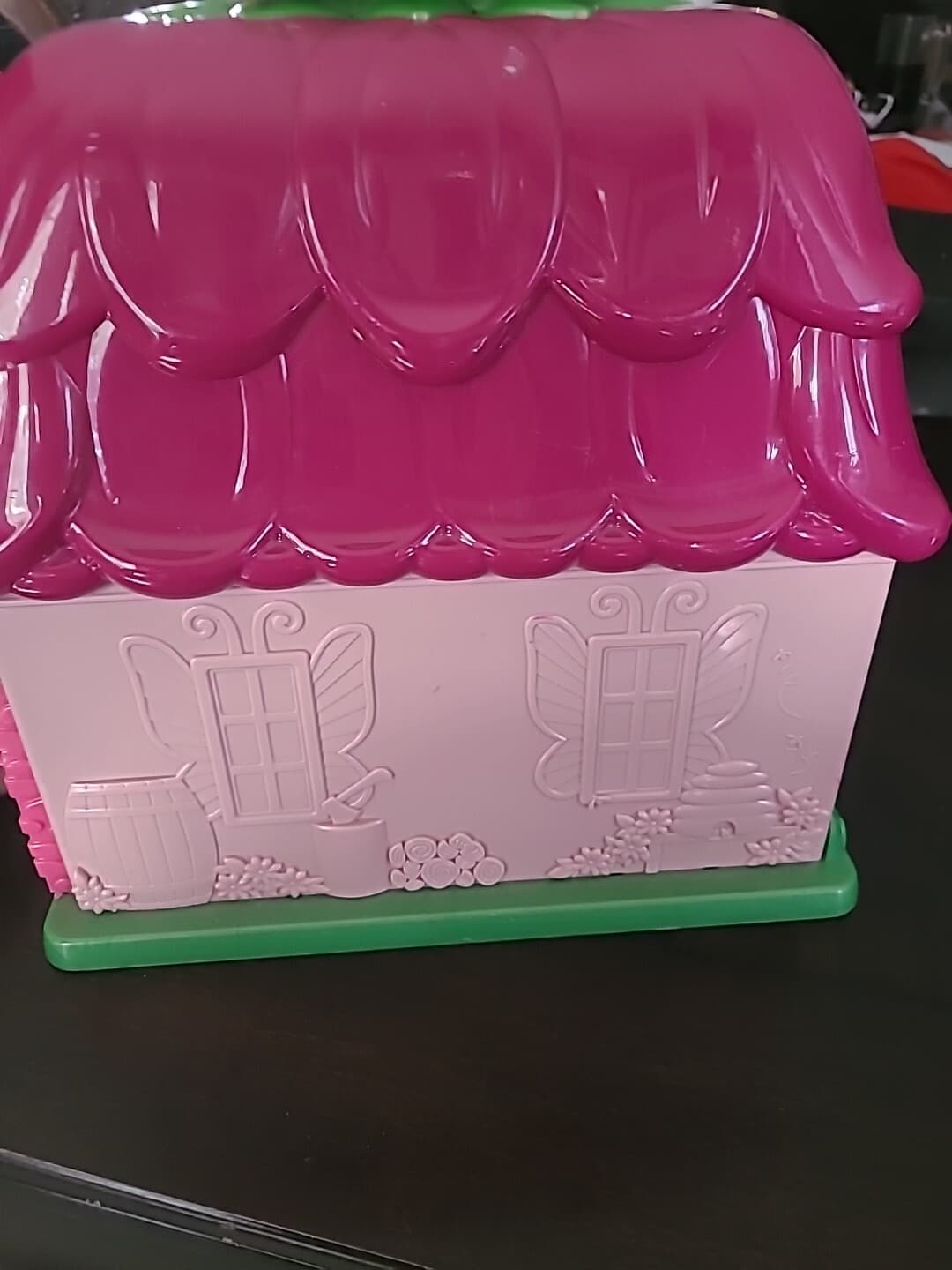 Li'l Woodzeez Countryside Cottage Pink Flower Fairy Doll House 4