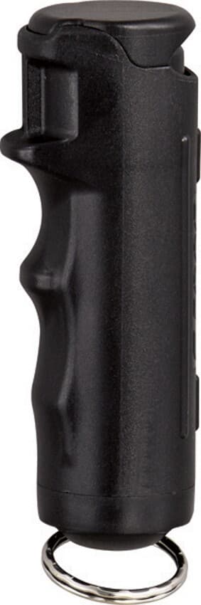 Sabre Maximum Strength Pepper Gel Black Flip Top Plastic Casing With Keyring