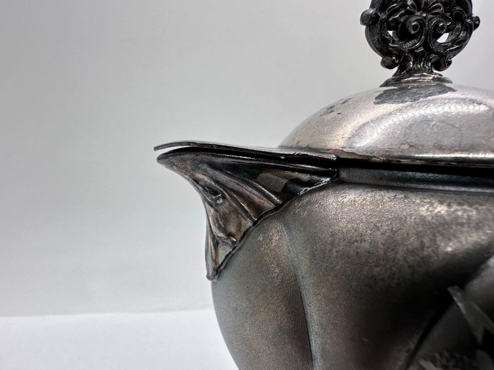 New Amsterdam Silver Co #261 Vintage Plated Antique Creamer 5