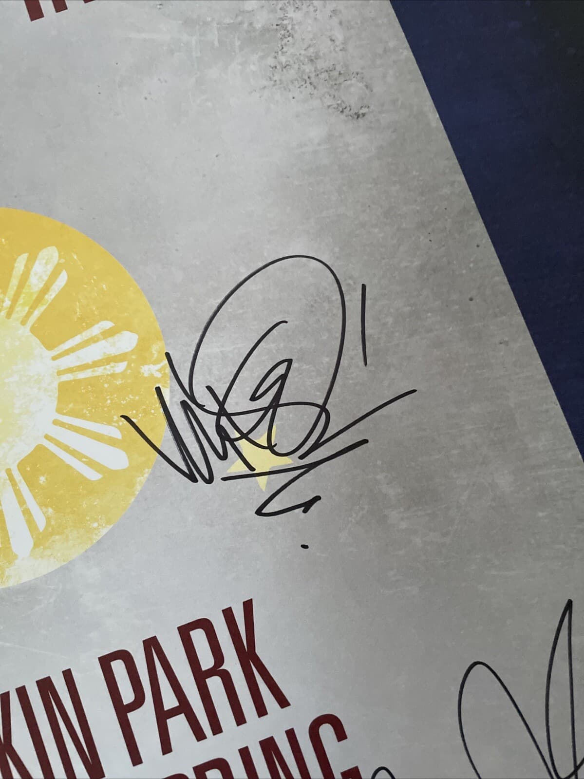 Linkin Park Band Signed Autographed Poster 2014 Concert For The Philippines 5