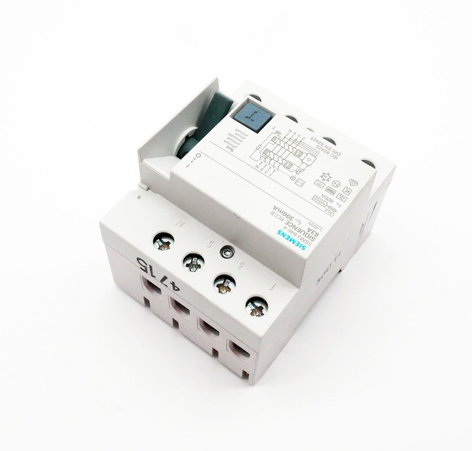 Siemens SIQUENCE 5SM3 646-4 residual current circuit breaker type B 300mA -unused/original packaging- 3