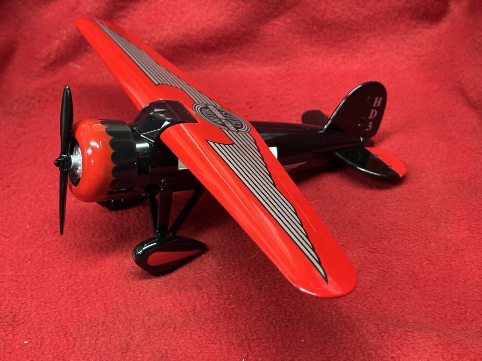 Harley Davidson Lockheed Vega 5B Highwing Airplane Coin Bank Diecast Model 2