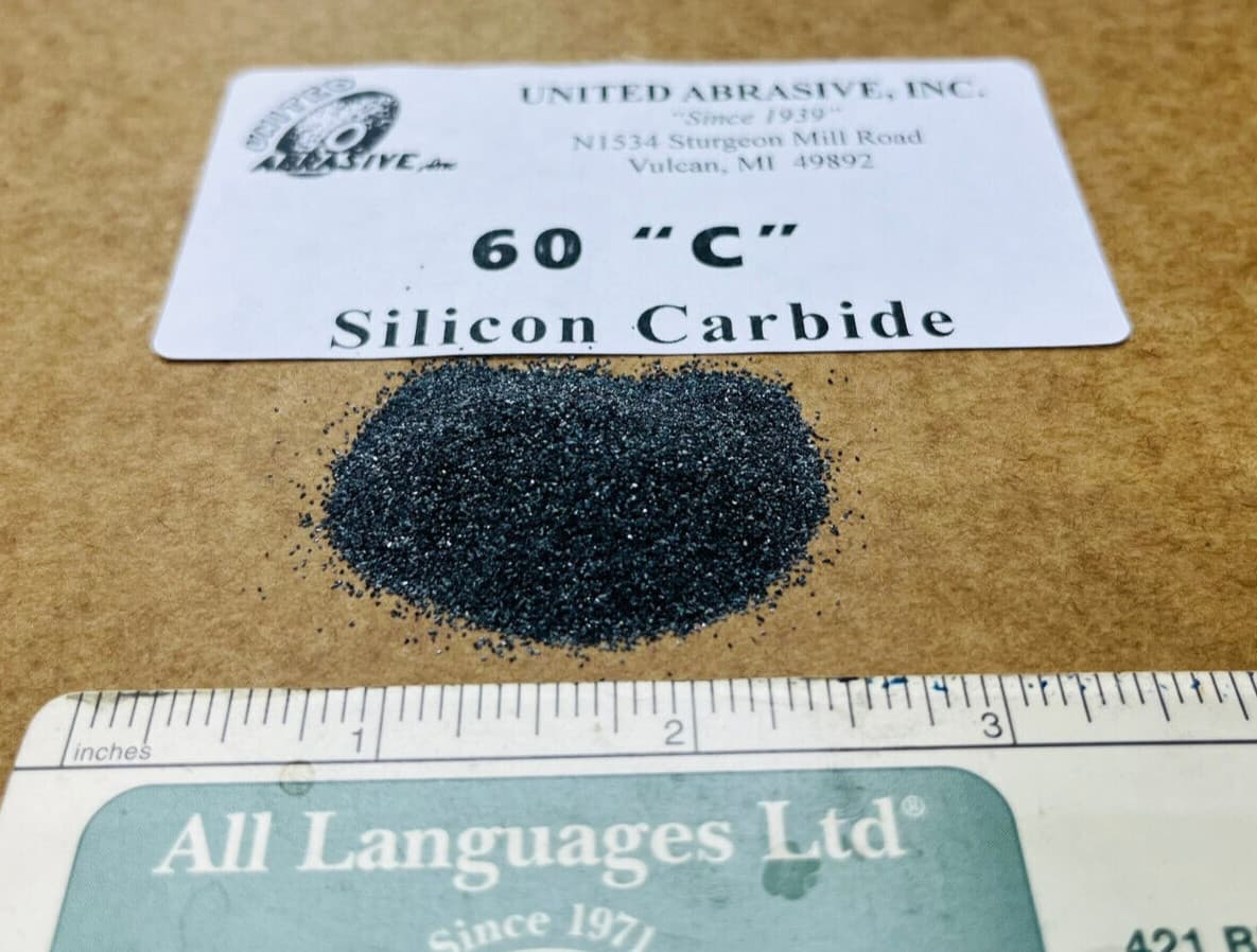 Silicon Carbide: 40 lbs - 60 Grit Medium - Polishing/Tumbling Abrasive Media 2
