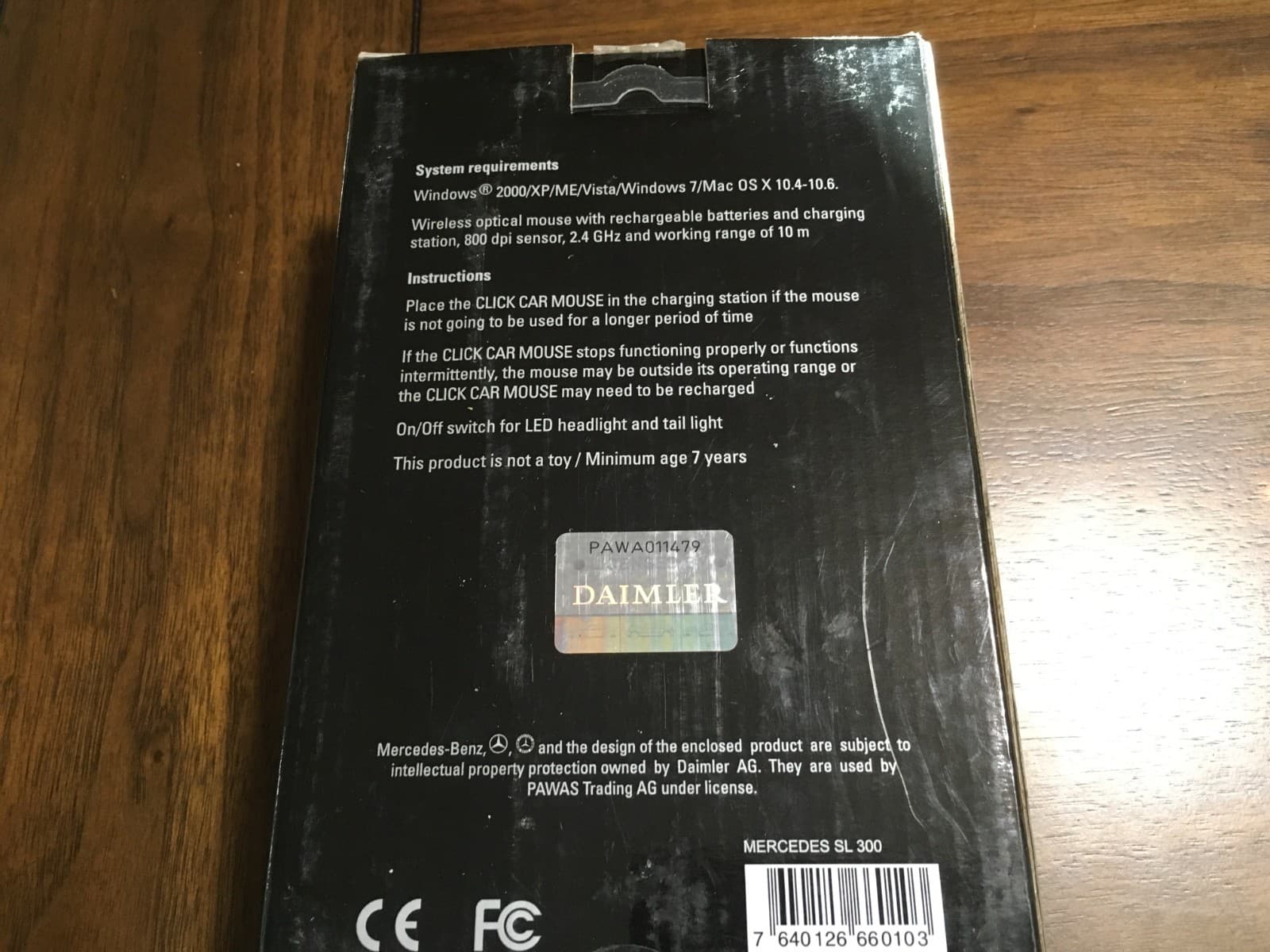 Mercedes Benz 300SL Gullwing Wireless Computer Mouse 4