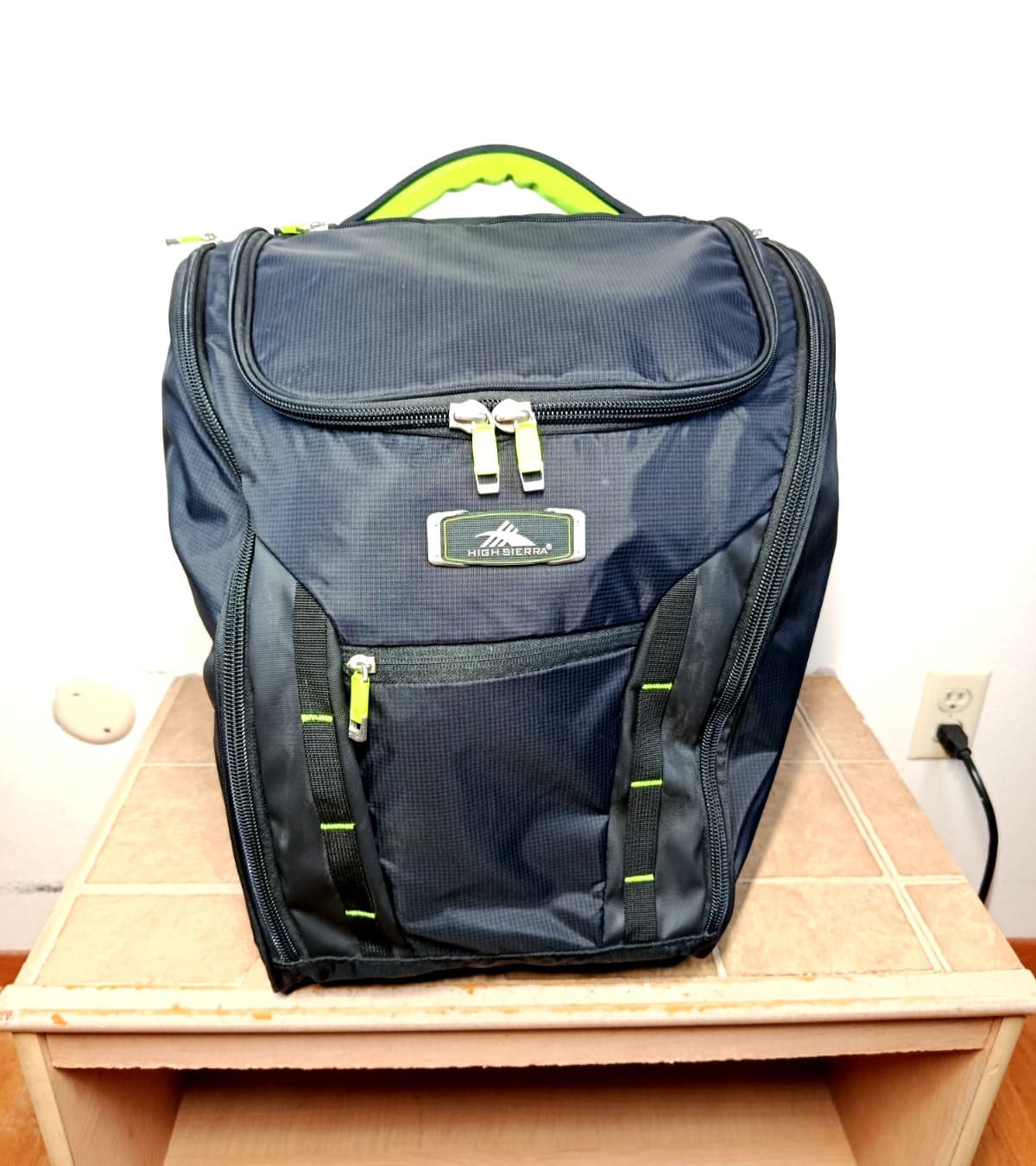 High Sierra Pro Series Trapezoid Boot Bag Black Ski Snowboarding EUC