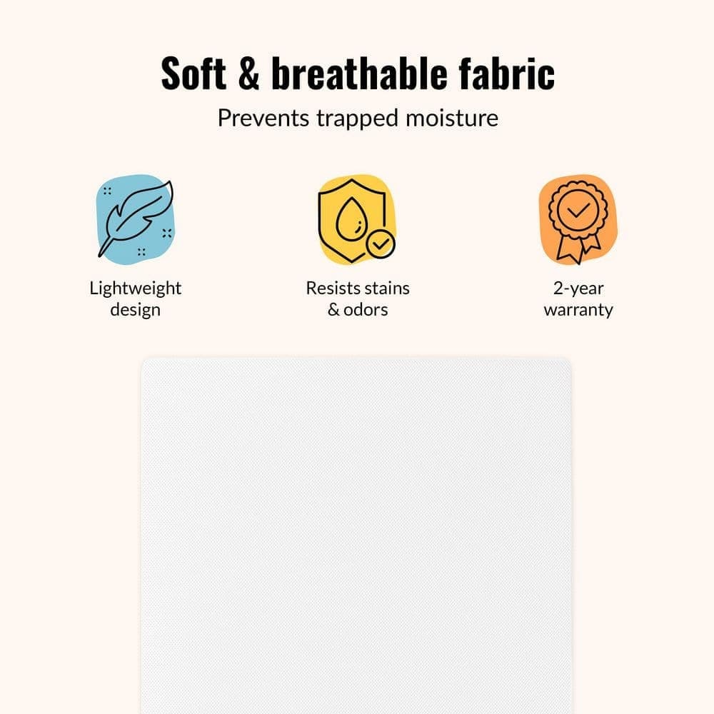 Dream On Me 2-In-1 Breathable Two-Sided 3" Mini/Portable Crib Mattress 5