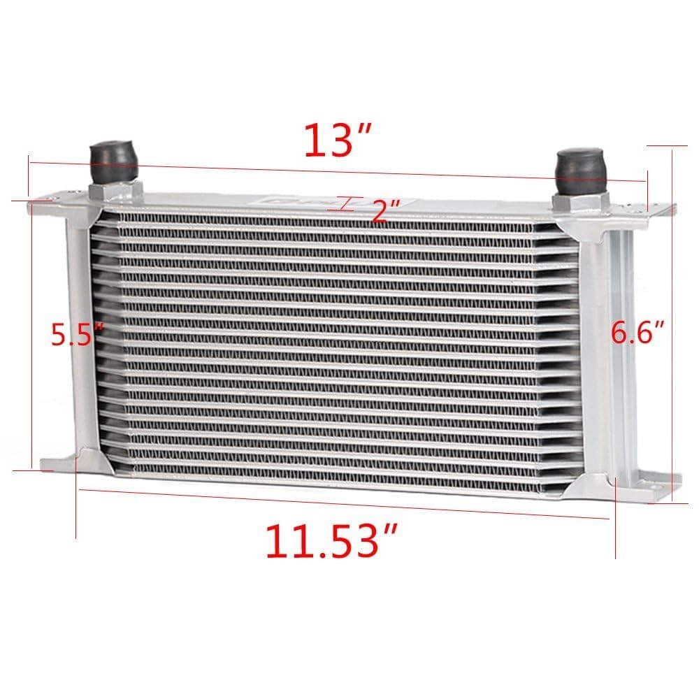 19 Row Universal AN10-10AN Racing Engine Transmission Oil Cooler 4