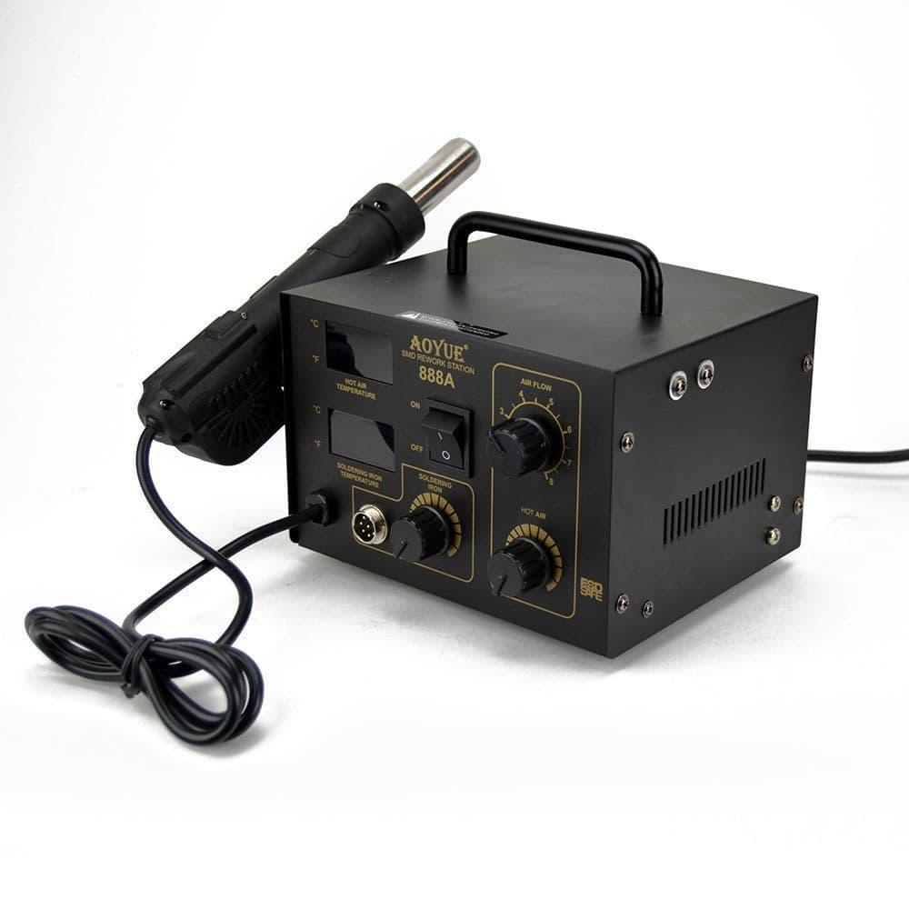 Aoyue 888A 2 in 1 Digital Hot Air Rework and Soldering Station 2