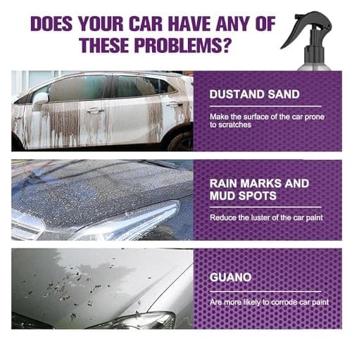  3 in 1 High Protection Quick Car Coating Spray, 3PCS Car Scratch Nano Repair  5