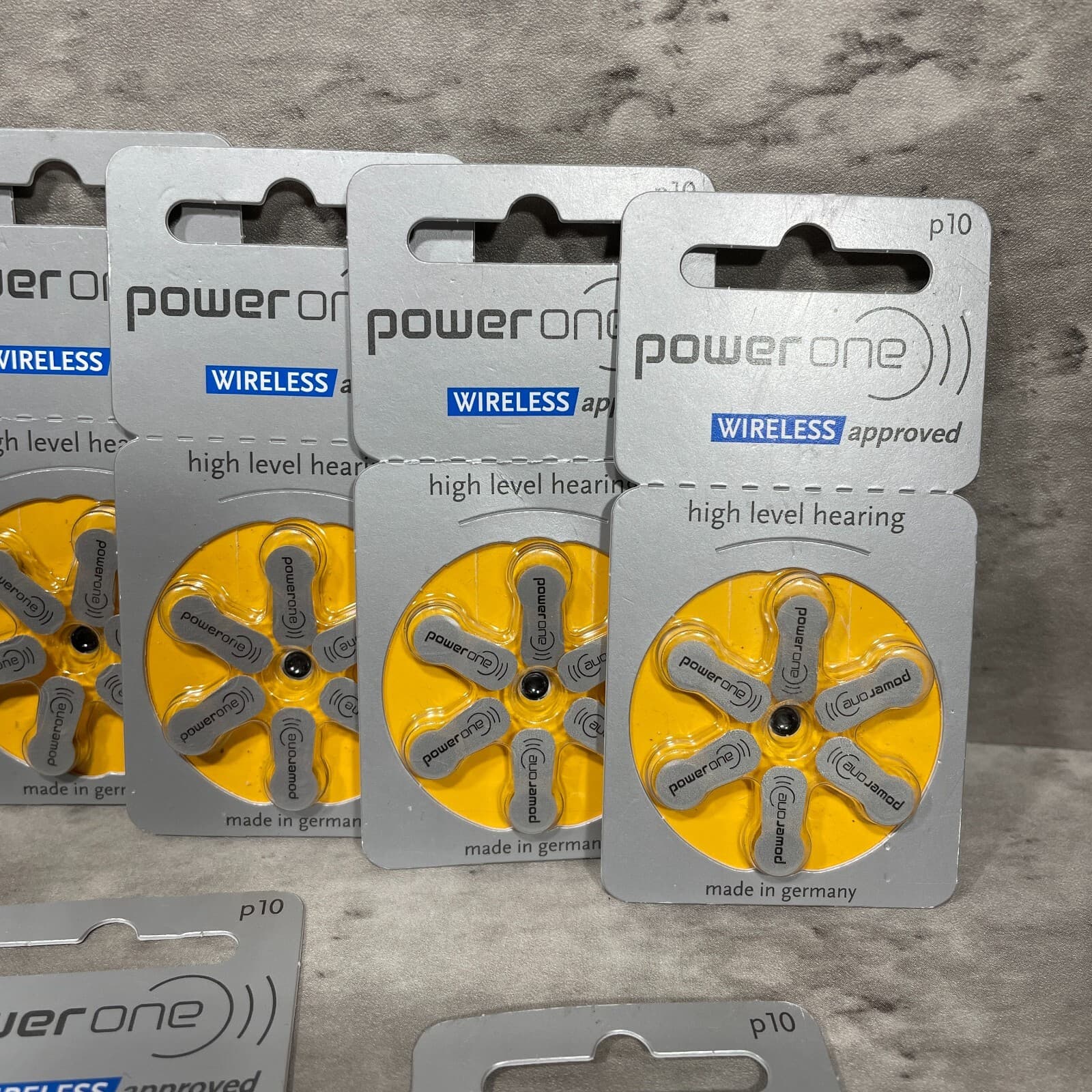 Power One p10 Mercury Free 1.45V Hearing Aid Batteries 13 Packs 78 Batteries 2