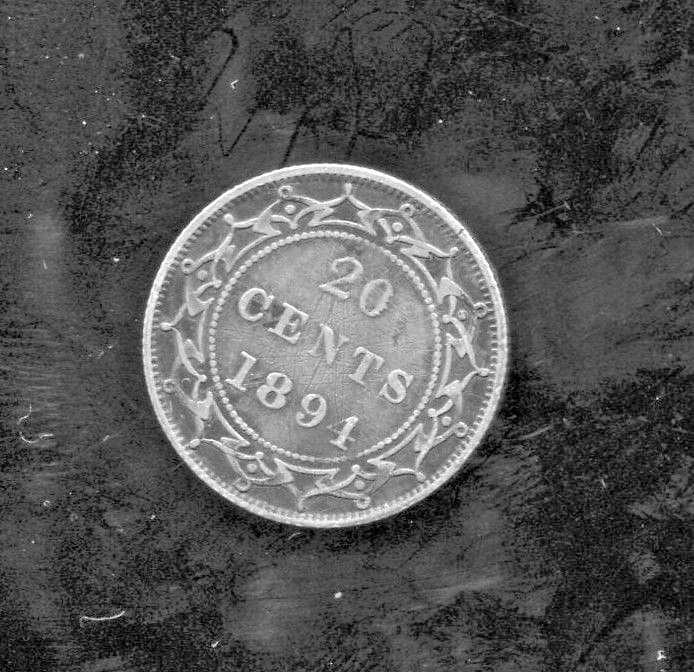 NEWFOUNDLAND  - FANTASTIC HISTORICAL SCARCE QV  SILVER 20 CENTS, 1894, KM# 4 2
