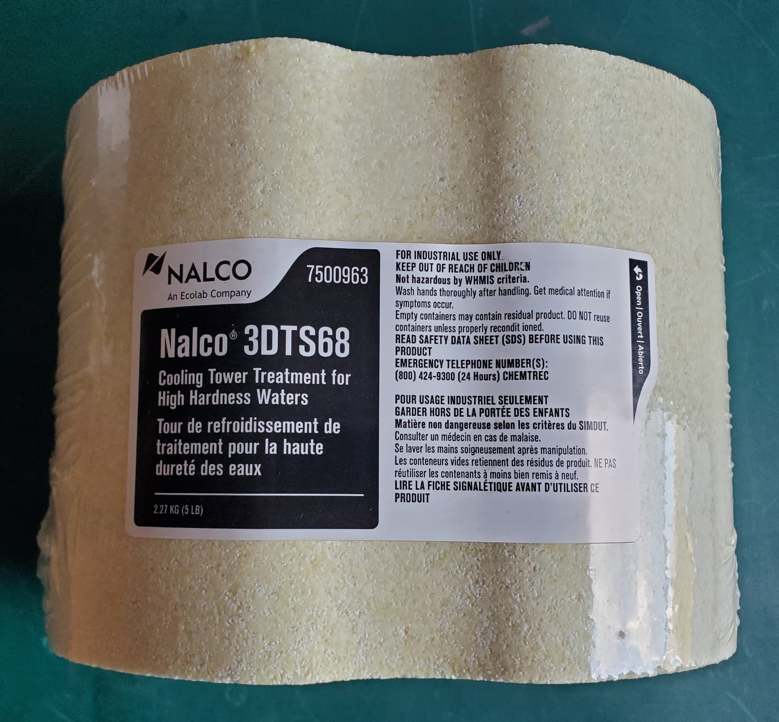 1 case of 4 x 5lbs Nalco 3DTS68 Cooling Tower Treatment 4