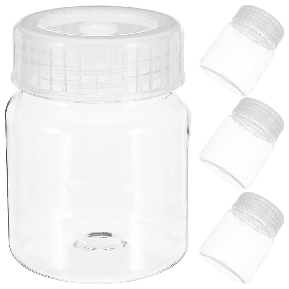  4 Pcs High Temperature Resistant Tissue Culture Bottle Lab Samples Bottles