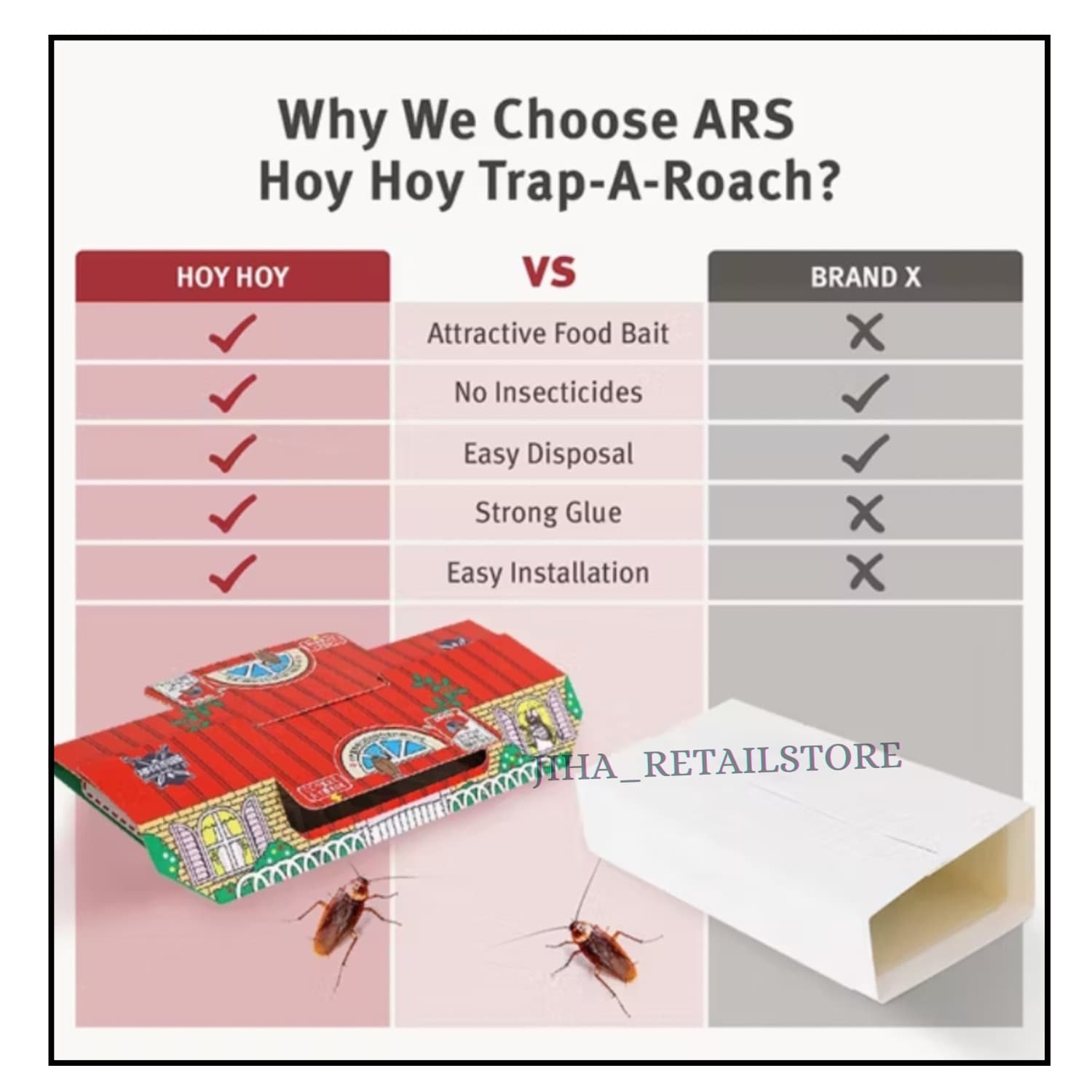 NEW Cockroaches & Glue trap Sticker (40pcs) For Home and Vehicles Free Ship US 6