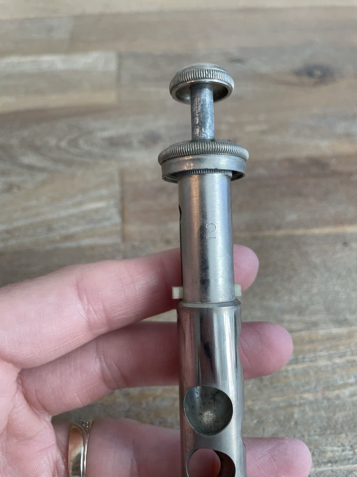 Genuine Part Yamaha YTR-232 Trumpet Complete #2 Valve Button Casing Stem Cap + 2