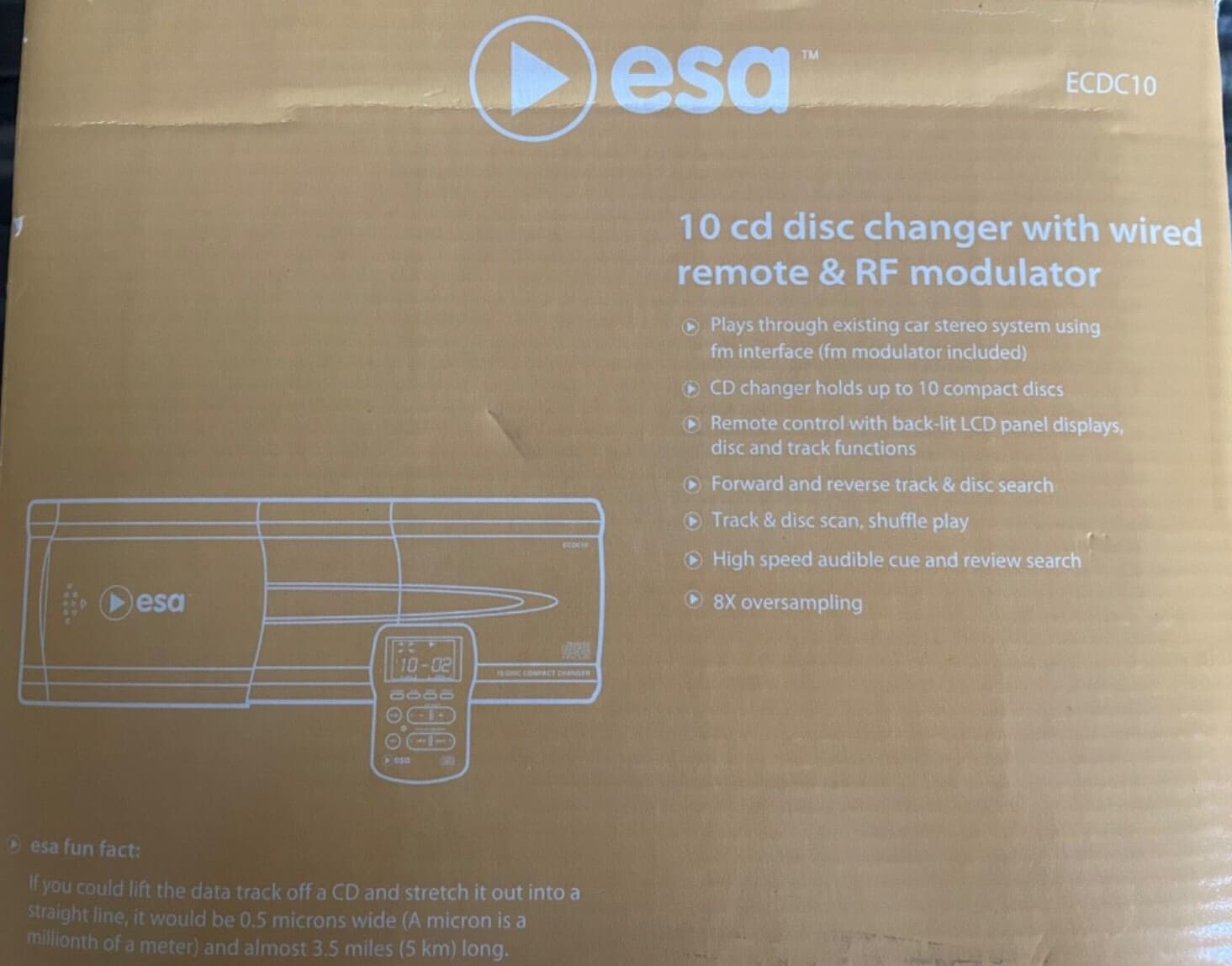 ESA ECDC10 10 CD Changer with Wired Remote & RF Modulator (New in Box) 5