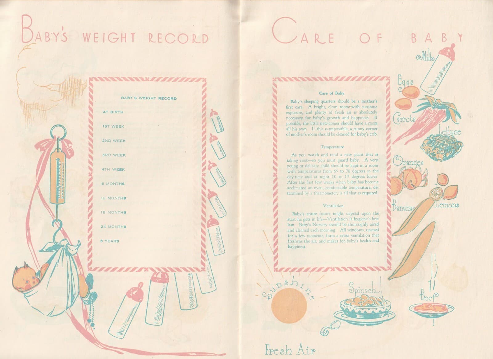 vintage Budding Life Baby album memory book Natl Life and Accident Insurance 5