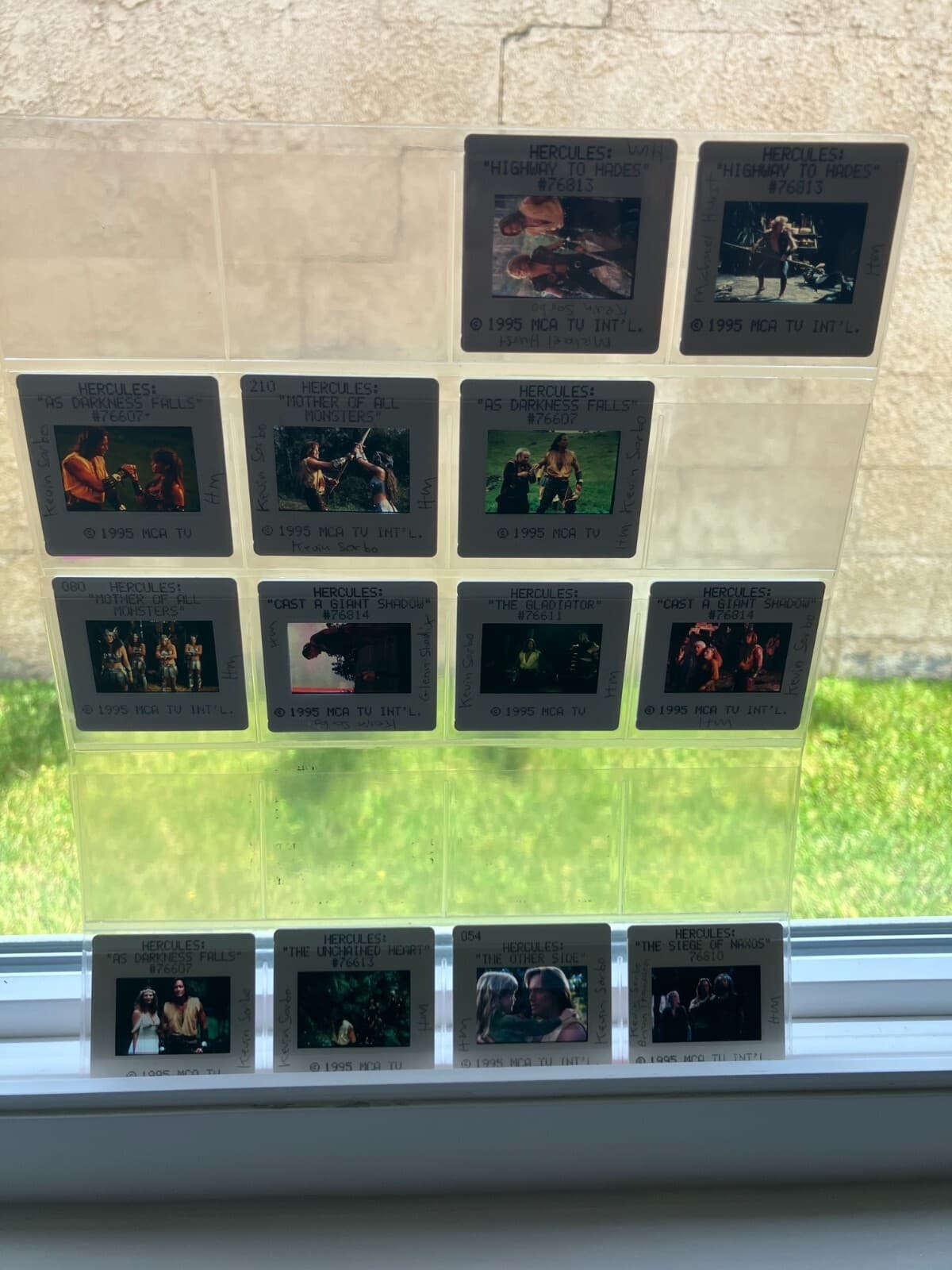 RARE Hercules (Kevin Sorbo) Set of 13 Promo OFFICIAL Studio Slides w/ Xena Slide 2