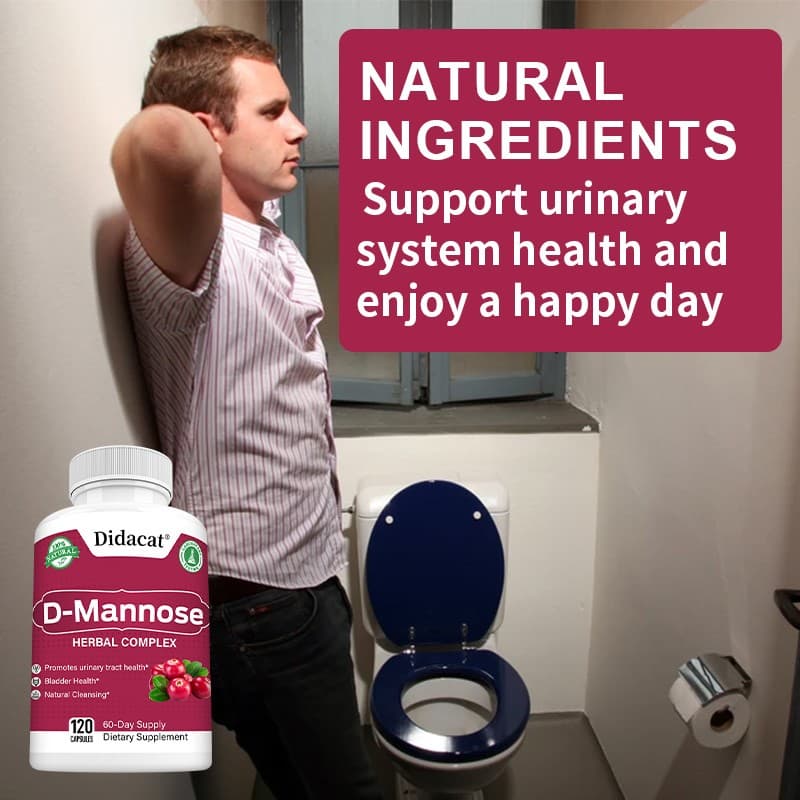 D-Mannose Caps–Urinary Tract Cleanse&Promotes urinary tract Bladder health 120Ct 2