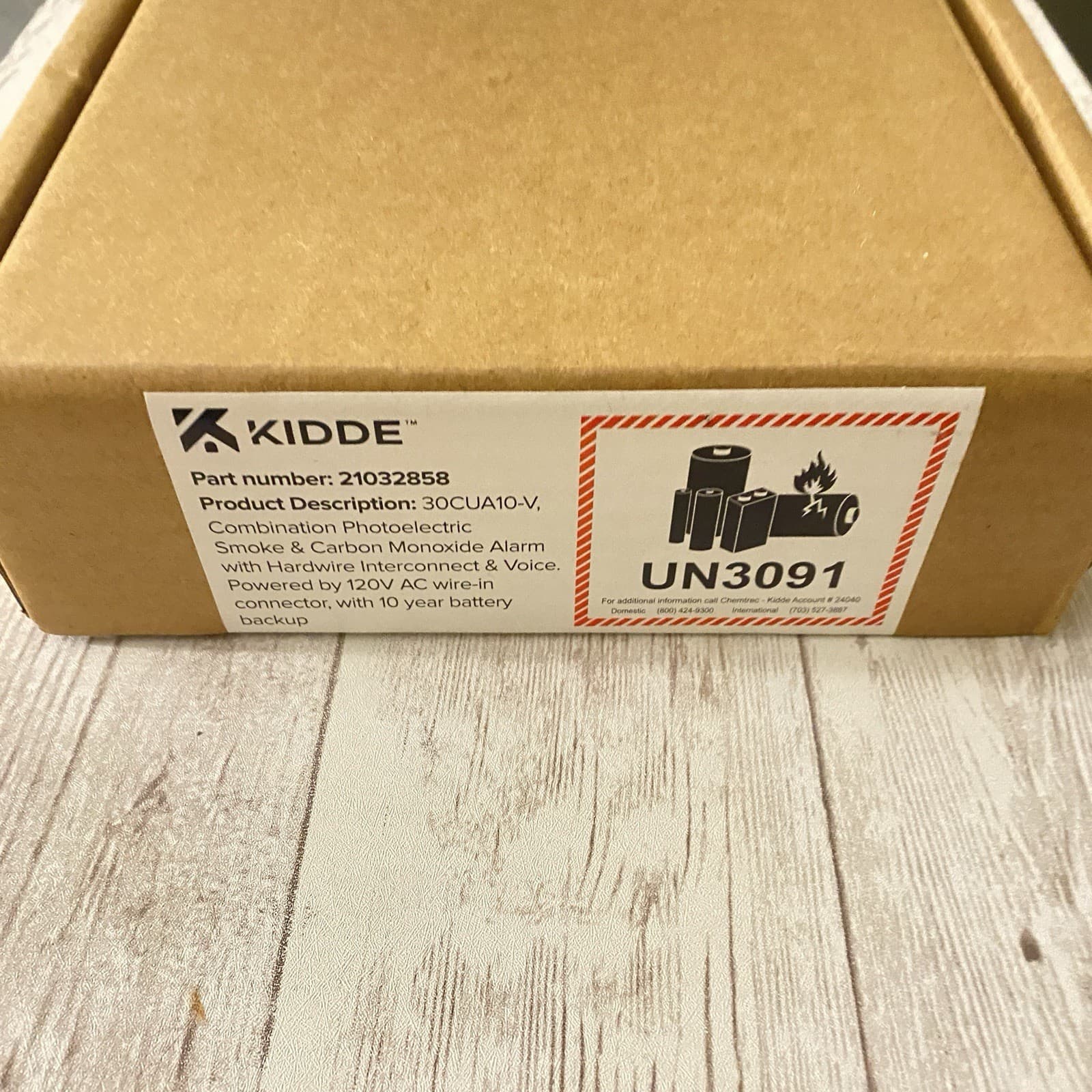 Kidde Smoke & CO Detector 30CUA10-V, Hardwired, 10-Year Battery, Sealed 2