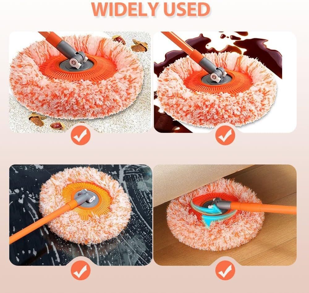 Ceiling Mop 59” Wet And Dry Dual-use Mop, Floor Wall Tile Window Cleaner Tool 6