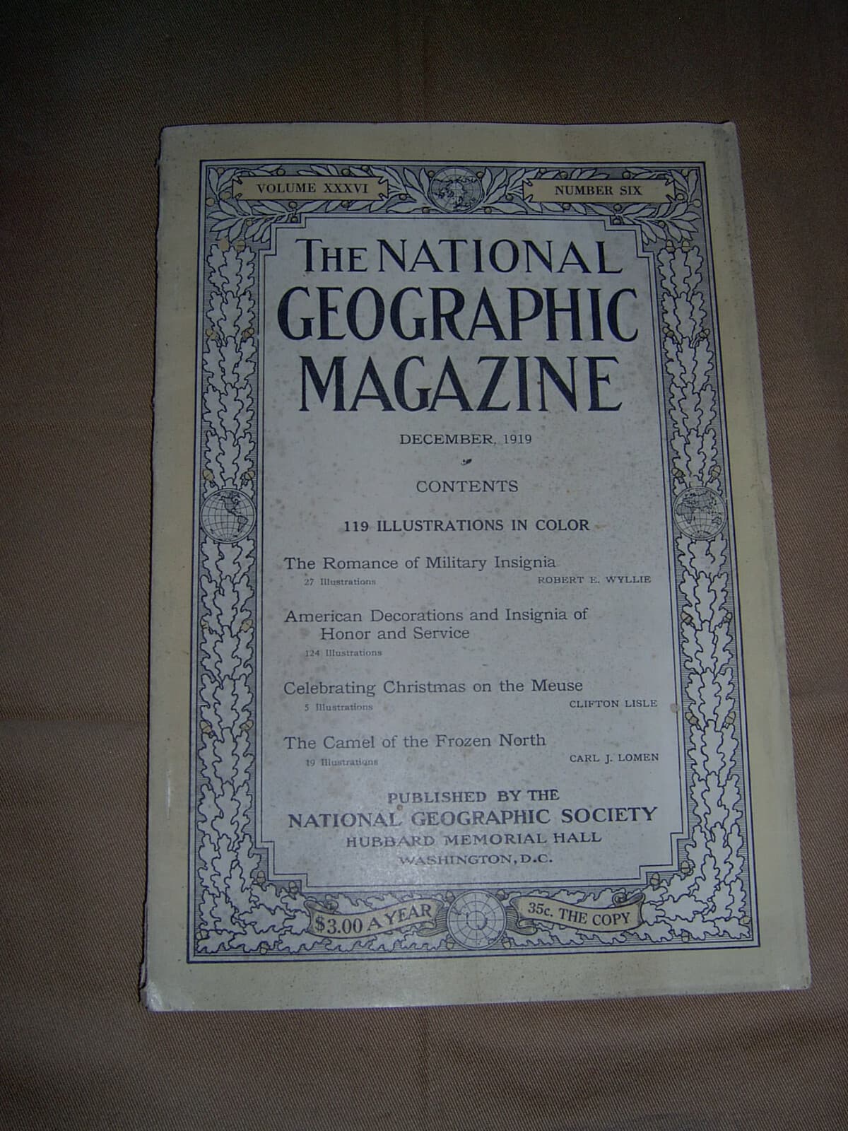 102 year old Dec 1919 Nat Geo insignia issue