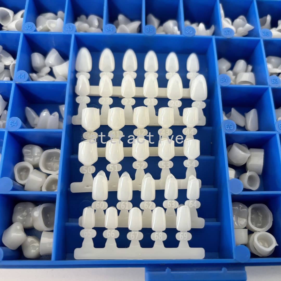 390Pcs Temporary Dental Crowns 66Size Crown Mold Guides Premolar Molars Anterior 2