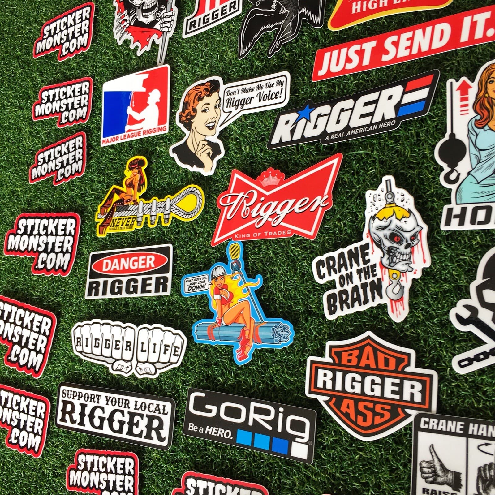 RIGGER SIGNALPERSON CRANE 32 Hard Hat Stickers HardHat Sticker & Decals, Helmet 5