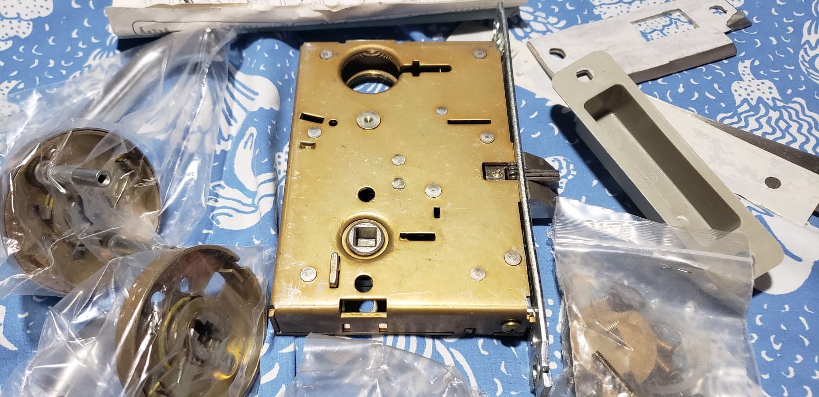 Grade 1 MARKS Mortise Lock 5000 Series Passage Lever Function Satin Chrome LH 6