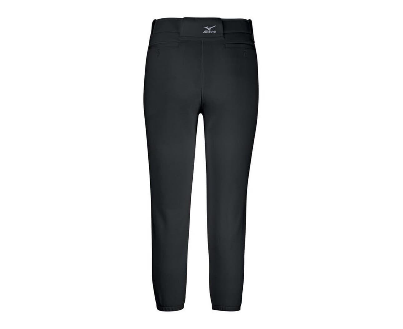 Mizuno WOMEN'S BELTED SOFTBALL PANT NWT Black White 2