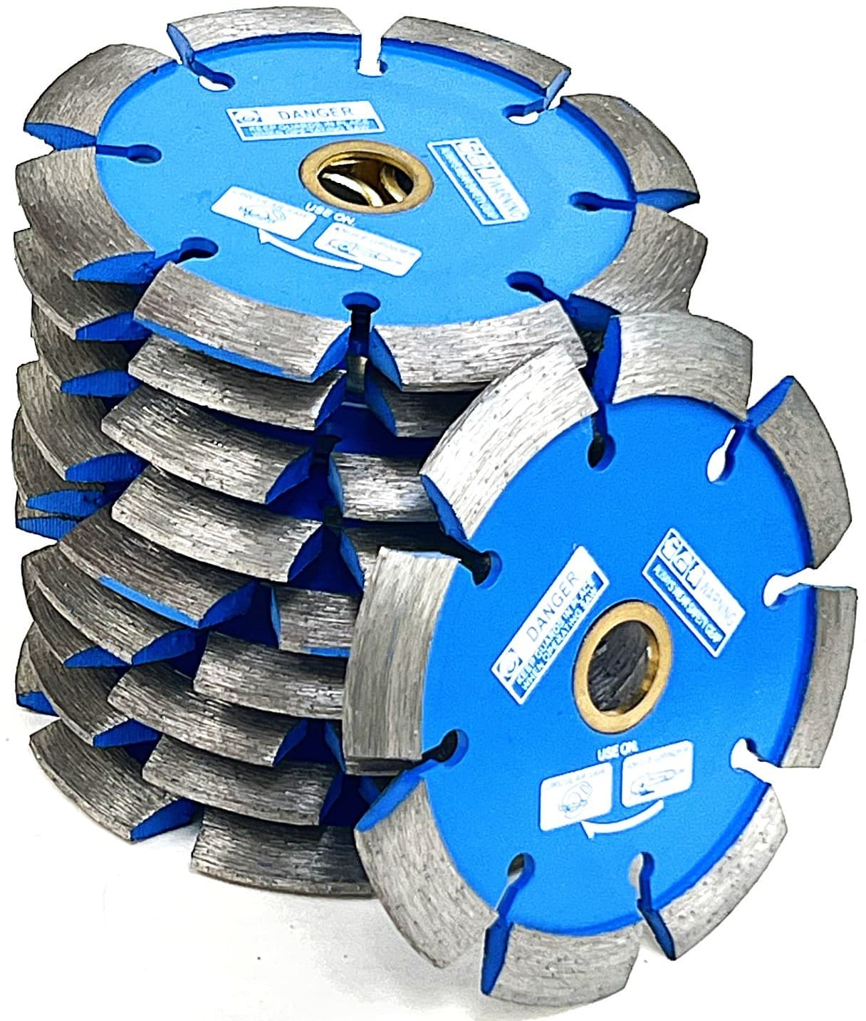 4.5" x .250" Laser welded V-shaped Segmented Crack Chaser for Concrete Asphalt