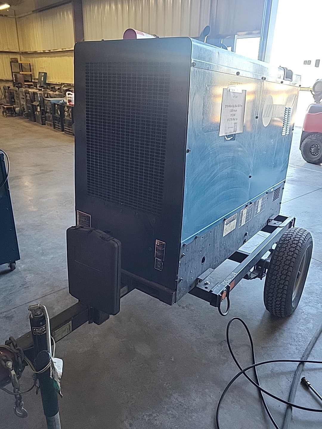 2018 Miller Big Blue 500 Pro With Trailer Kubota V2403 Diesel Engine 5522 Hours 4