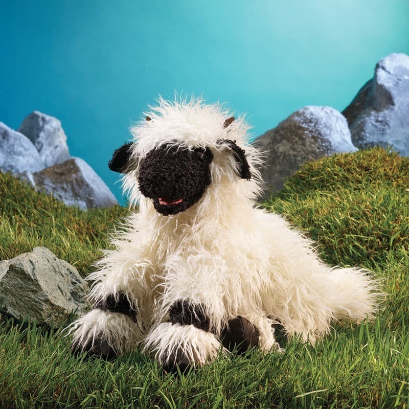 Folkmanis Sheep Valais Blacknose Hand Puppet 5