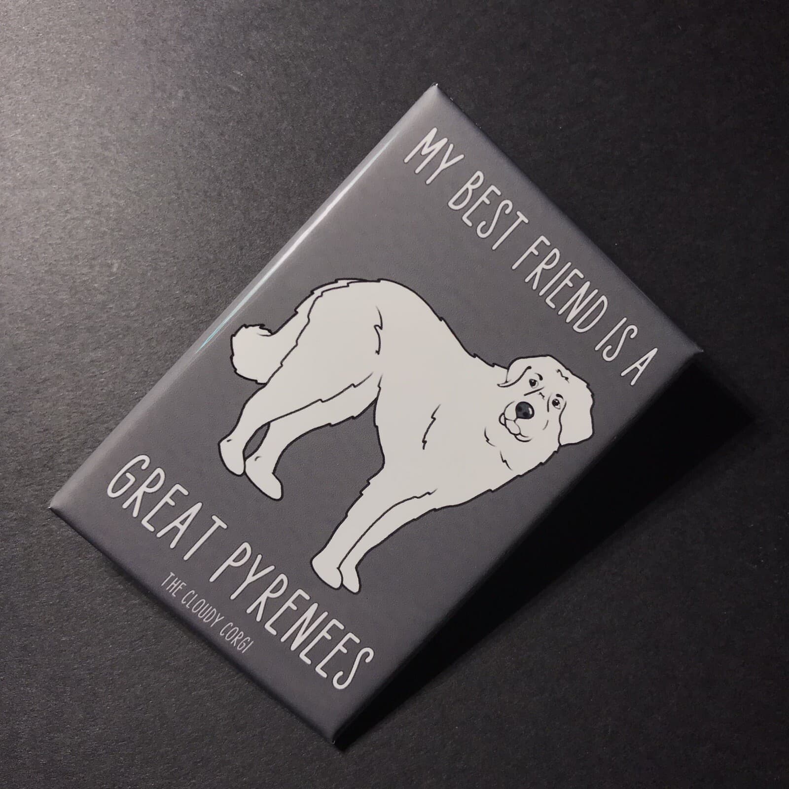 Great Pyrenees Magnet Cute Handmade Dog Gifts Accessories and Kitchen Home Decor 3