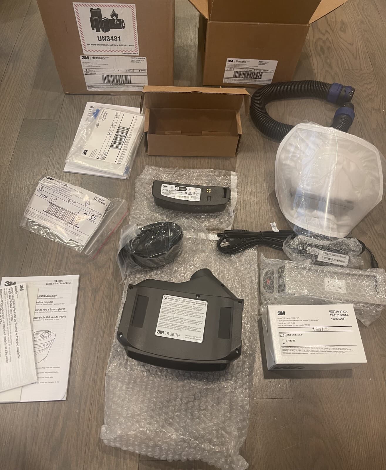 3M PAPR Respirator, Versaflo Powered Air Purifying Respirator Kit, TR-300N+ ECK 4