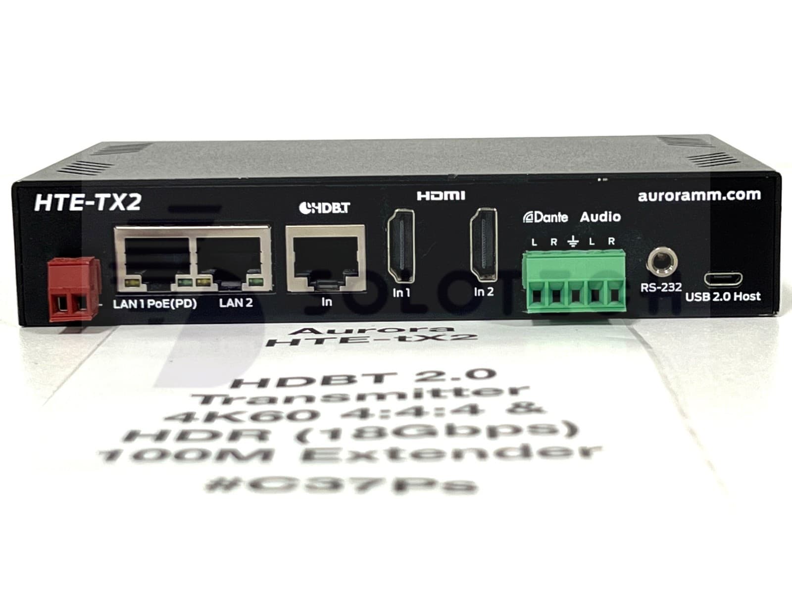 Aurora HTE-TX2 HDBT 2.0 Transmitter 4K60 4 4 4 & HDR(18Gbps) 100M Extender #C37P 2