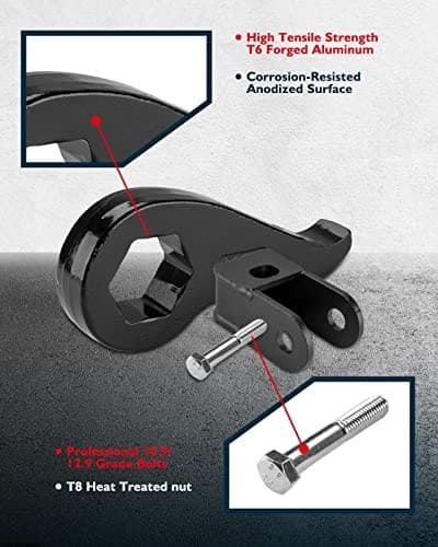  1"-3" Torsion Keys Front Leveling Lift Kit with Shock Extenders Brackets for  5