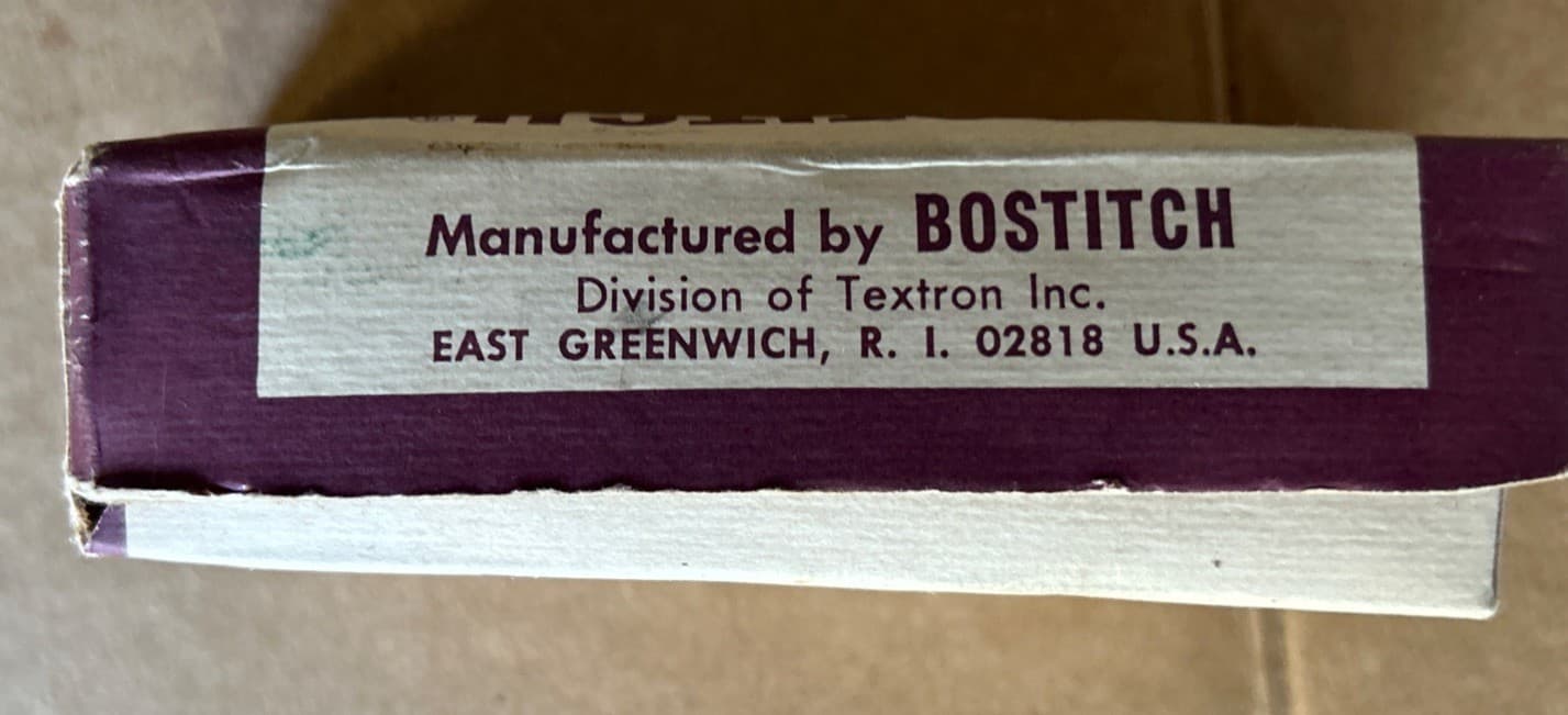 Vintage Bostitch Staples For B8 Stapler STCRP2115-1/4" 4