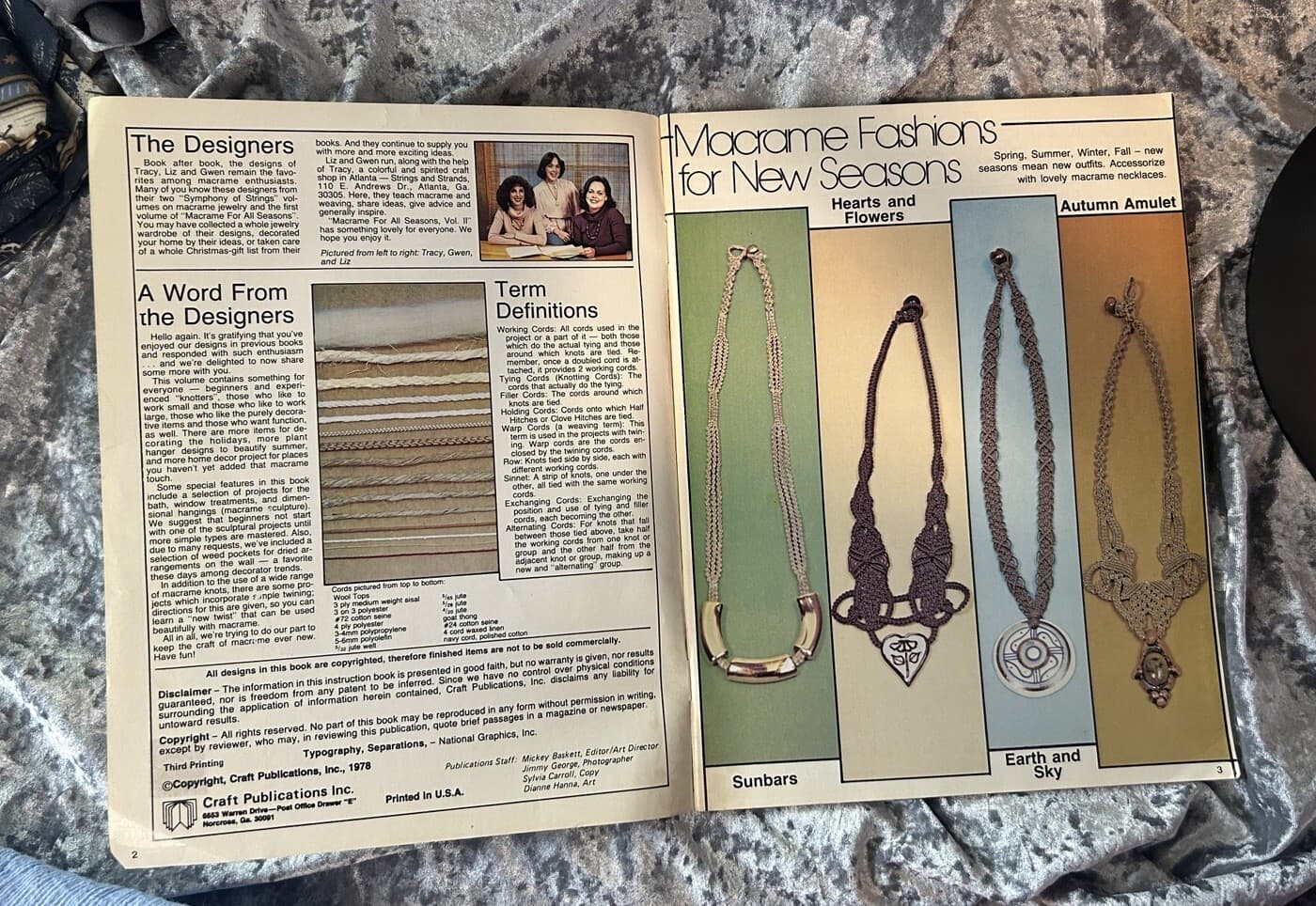 MACRAME FOR ALL SEASONS BOOK Volume I and II 7111 7240 w FREE Macrame Elegance 6