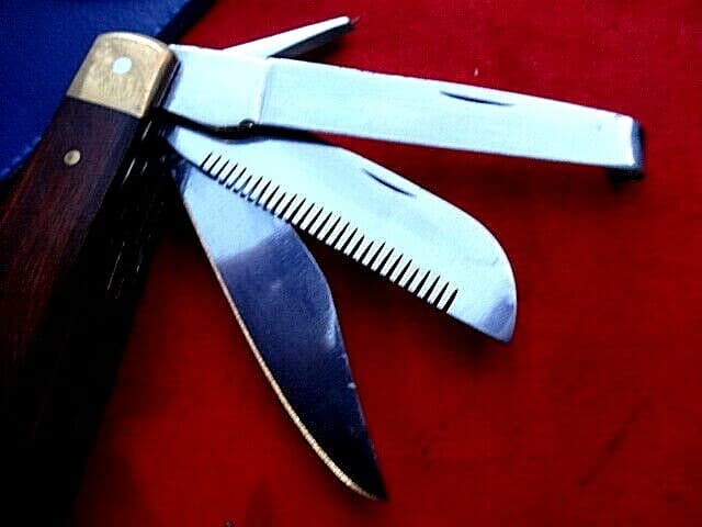 5 - 1_Horseman's Knife Wooden Handle Horse Hoof Pick/Strong Case with Belt Loop 5